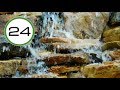 SOUND Of Relaxing WATER NO Music Falling Running And Flowing Soft Of Small Waterfall