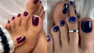 So stunning and stylish toe nails art fashion trends// Pretty pedicure nail colors 2025