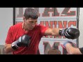 DMITRY BIVOL UNLOADS MASSIVE PUNCHES TO BUST UP CANELO'S FACE DURING WORKOUT!