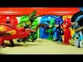 PJ Masks Vs Dinosaur L Learn Names Of Dinosaurs With Tayo Garage L Dinosaur Valentine Box