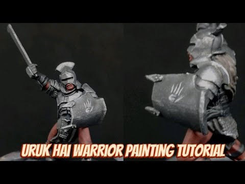Uruk Hai Warrior Painting Tutorial (Middle Earth Strategy Battle Game)