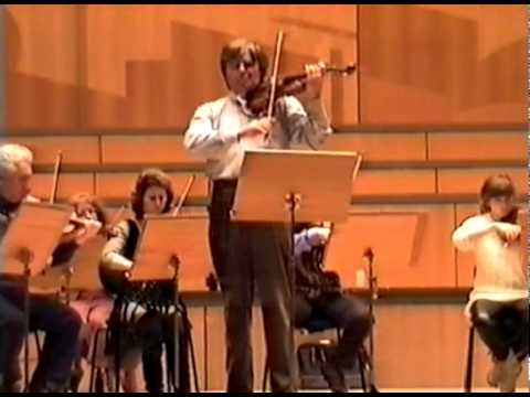 Victor Tretiakov rehearsal Orhestra of Patras (1998) part 1