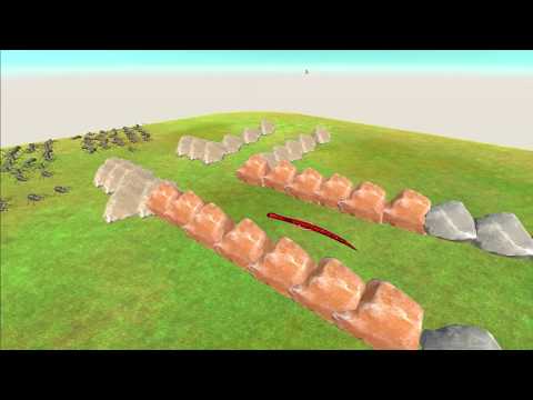 100 Spiders vs Anaconda (Animal Revolt Battle Simulator)