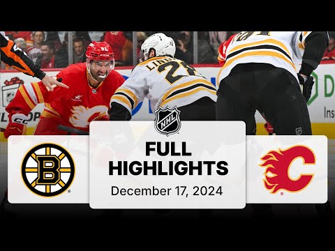 NHL Highlights | Bruins vs. Flames | December 17, 2024