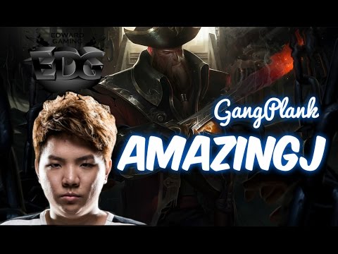 EDG AmazingJ GANGPLANK Top vs Renekton Patch 5.17 | League of Legends