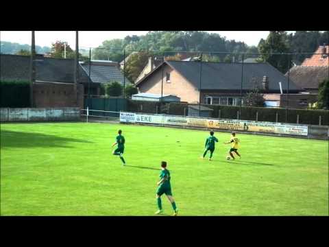 Herk FC - Houthalen VV (U17): doelpunt Bryan Thoelen (3)