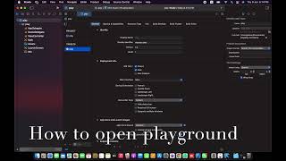 How to open playground from xcode