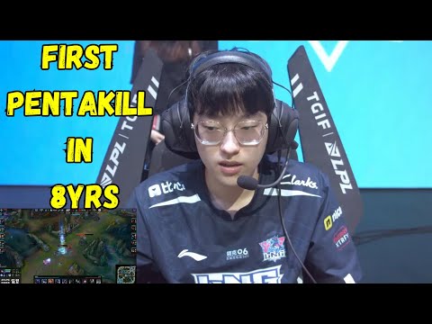 Epic Moment: LNG Scout's Unbelievable Pentakill After 8 Long Years #lpl #scout