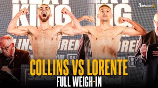 FULL Weigh-In! Nathaniel Collins vs Cristobal Lorente | The Next King of Scotland 👑