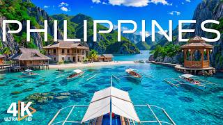 Philippines 4K 🇵🇭 Explore Pristine Lagoons and Stunning Overwater Villas in Tropical Paradise