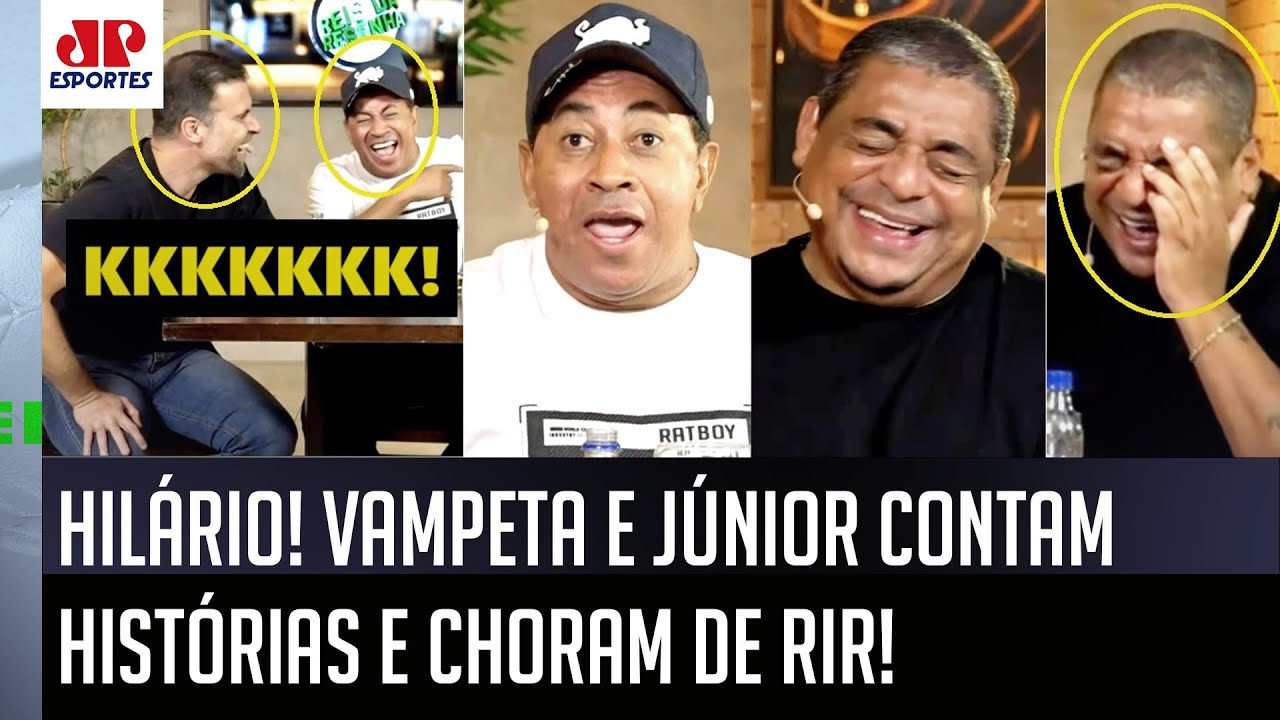 SENSACIONAL! Vampeta e Júnior contam HISTÓRIAS HILÁRIAS, e geral CHORA DE RIR! | RESENHA ABSURDA