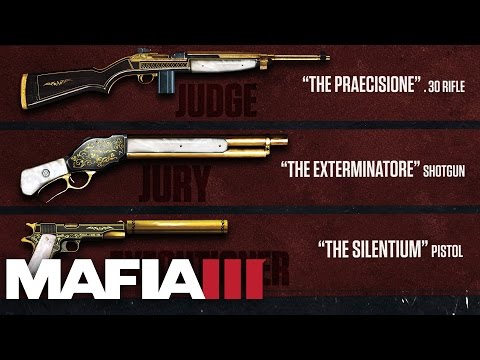 MAFIA 3 - FREE Gold Weapon Skins DLC (Judge, Jury, Executiuoner)