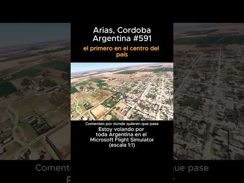 Arias, Cordoba desde el Microsoft Flight Simulator #arias #cordoba #msfs #joaha45 #argentina