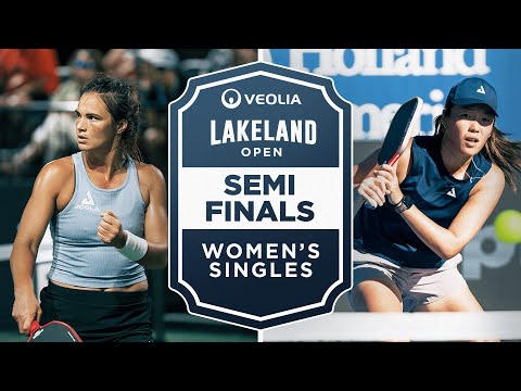 Lea Jansen v Chao Yi Wang at the Veolia Lakeland Open