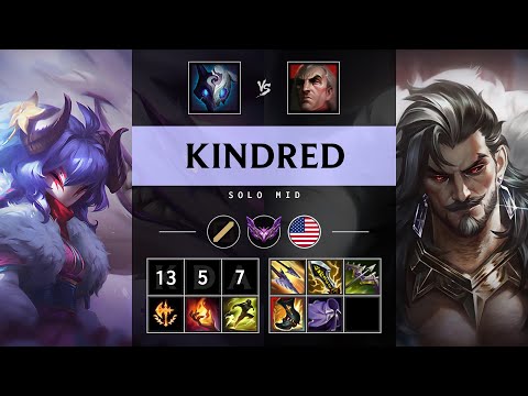 Kindred Mid vs Swain - NA Master Patch 25.13
