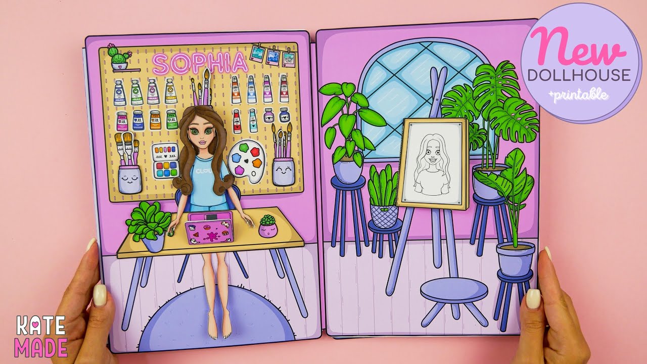 NEW AMAZING PAPER DOLLHOUSE & PRINTABLE