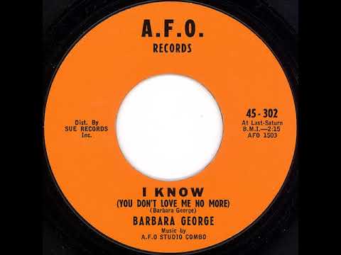 I Know - Barbara George Stereo 1961