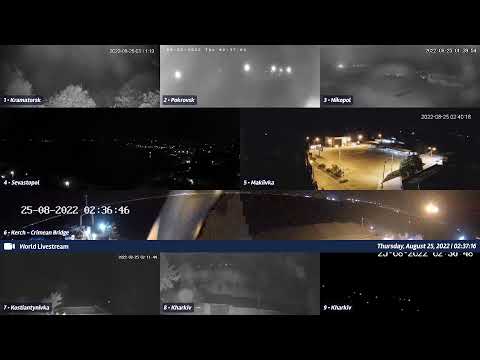 Live views from Ukraine 8/24/2022 B - Crimean Bridge, Sevastopol, Kharkiv and other cities