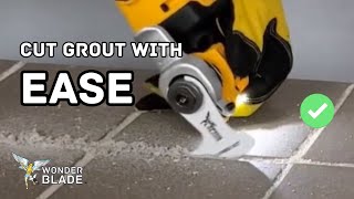 How to Cut/Remove Grout with an Oscillating Multi Tool - Won