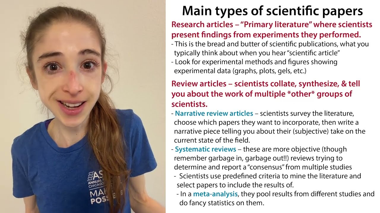 A guide to types of science papers: Research articles, review papers, & more