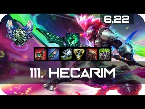 Hecarim Jungle vs Rengar Diamond Preseason 7 Season 7 s7 Patch 6.22 2017 Gameplay Guide Build