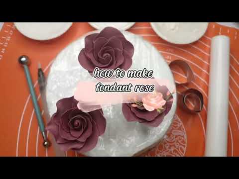 EASY FONDANT ROSE TUTORIAL