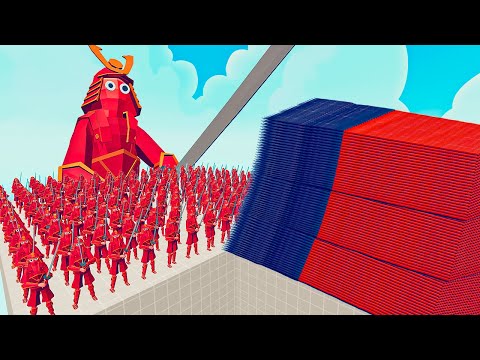 200x SAMURAI + 1x GIANT vs EVERY GOD - Totally Accurate Battle Simulator TABS