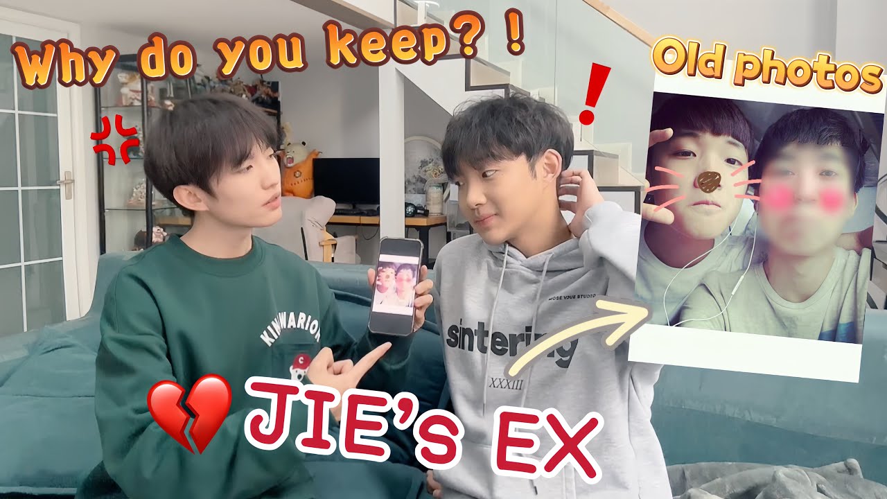 Show Boyfriend  Close Photos With My EX😲 ?!  He's really angry🔥!  Gay Couple Old Photo Sharing