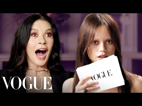 Jenna Ortega & Catherine Zeta-Jones Ask Rapid-Fire Questions | Off the Cuff | Vogue