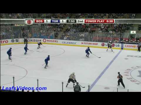 BOS 1 @ TOR 1 - Gustavsson Save - Wallin Huge Penalty Kill - 100403