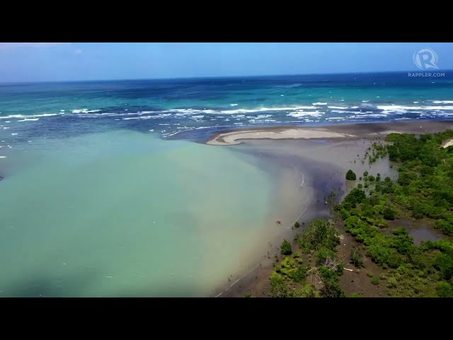WATCH: Drone footage of oil spill in the waters of Pola, Oriental Mindoro