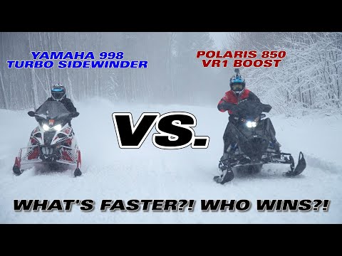 WHAT'S FASTER?! // Polaris 850 VR1 Boost Vs. Yamaha 998 Turbo Sidewinder