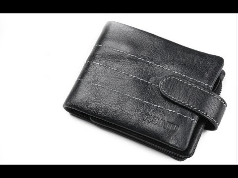 Мужской деловой красивый качественный кошелек из натуральной кожи Gubintu