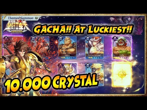 10.000 CRYSTAL GACHA..!! Saat LUCKIEST Luck - Saint Seiya Awakening