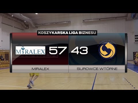 Miralex vs Surowce Wtórne - XI kolejka - Poznań - Koszykarska Liga Biznesu
