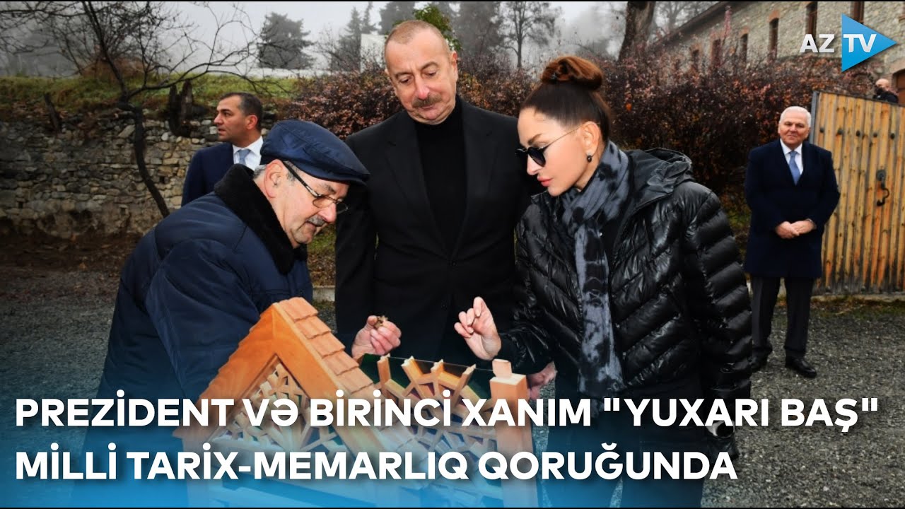 Prezident və xanımının Şəki səfərindən VİDEO