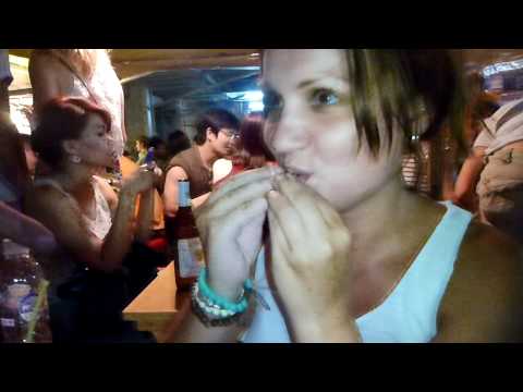 Thailand - Bangkok Sophie Eats Fried Ants