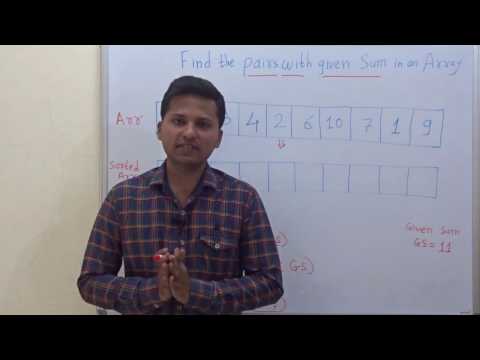 Pairs With Given Sum In An Array Codealgorithm