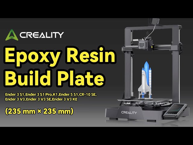 Vídeo relacionado con Creality Placa de Impresión Build Plate 235x235mm Plataforma de Construcción de Resina Epoxi, Placa Spring Steel Excelente Adherencia, Alta Resistencia y Al Desgaste para Ender-3 V3 SE/KE