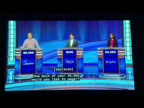 Jeopardy, Jonathan Fisher Day 8 - 1st Daily Double (10/20/21)