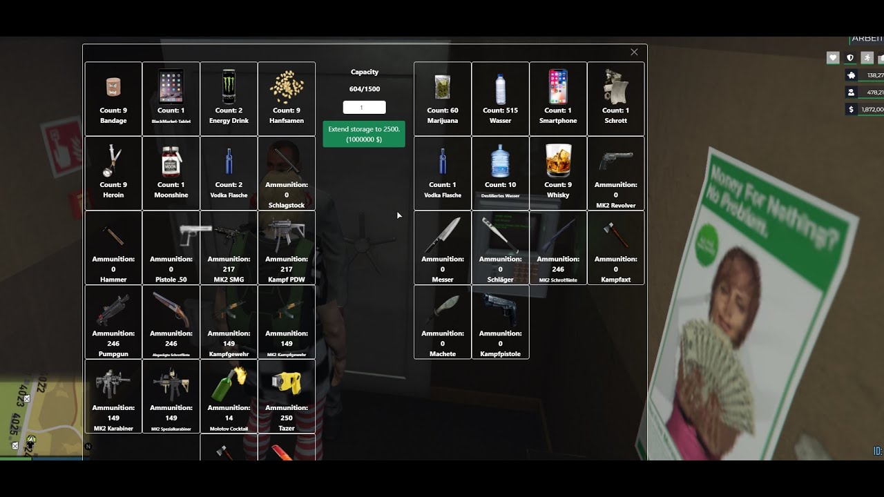 ESX TBM Player Storage GTA V RP Version 1.0.0