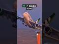 Saudia Arabia A380 Takeoff From Jeddah Majestic Departure Shorts Aviation
