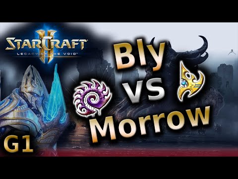 SC2 - LotV - Bly (Z) vs Morrow (P) - G1 on Prion Terraces - Starcraft 2 Tournament