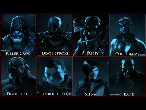 Batman: Arkham Origins - All 8 Assassins [Introduction Cutscene]