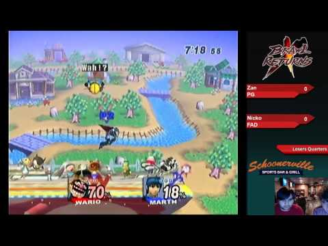 Brawl Returns ~ PG | Zan vs FAD | Nicko - Losers Quarters