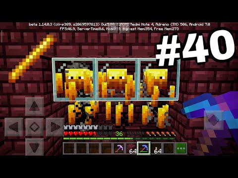 Выживание на телефоне в MineCraft Pocket Edition (1.14.0.3) #40 - АВТОМАТИЧЕСКАЯ ФЕРМА ИФРИТОВ