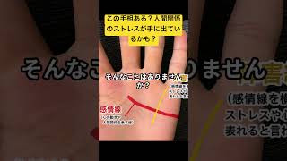 この手相ある？人間関係のストレスが手に出ているかも？ #スピリチュアル #手相 #占い
