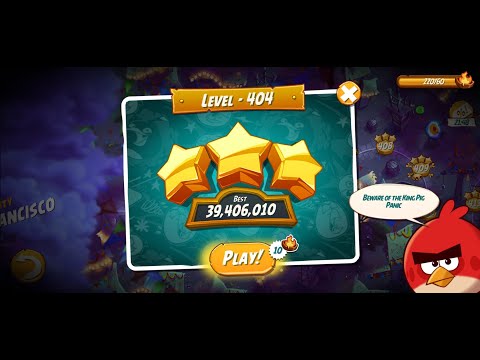 Angry Birds 2 | Rescuer | Level 404 | Hitting Fun | Angry Bird 2 Show