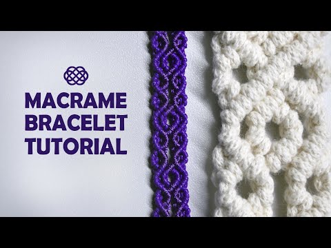 Macrame ABC pattern sample 17