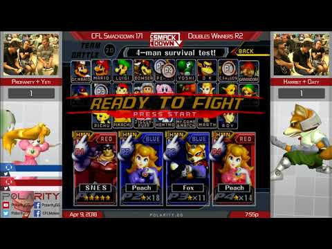 CFL Smackdown 171 Melee - Profanity + Yeti vs Harriet + Oaty - Doubles